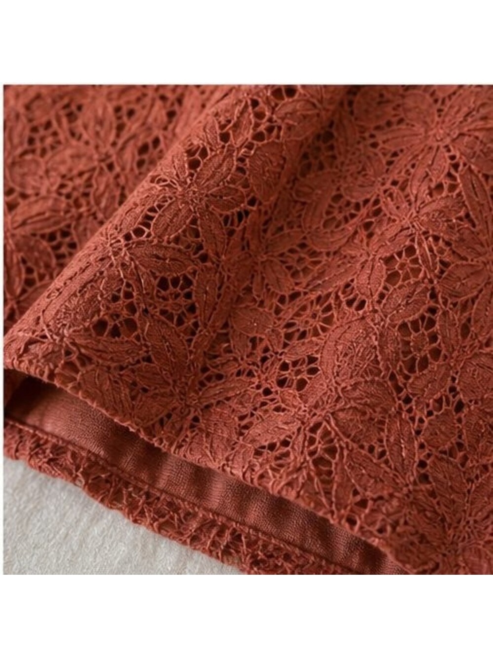 Rust Button Blouse - Picture 6 of 6